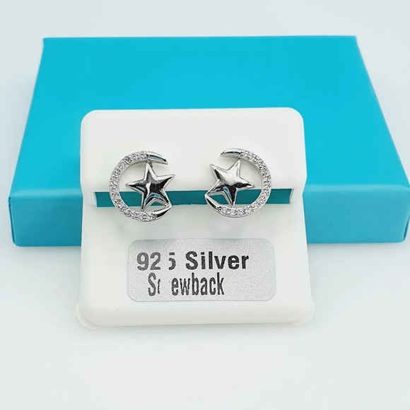 "925 Sterling Silver CZ Beautiful Earrings for Women, 1USPAR4224 - Picture 3 of 10